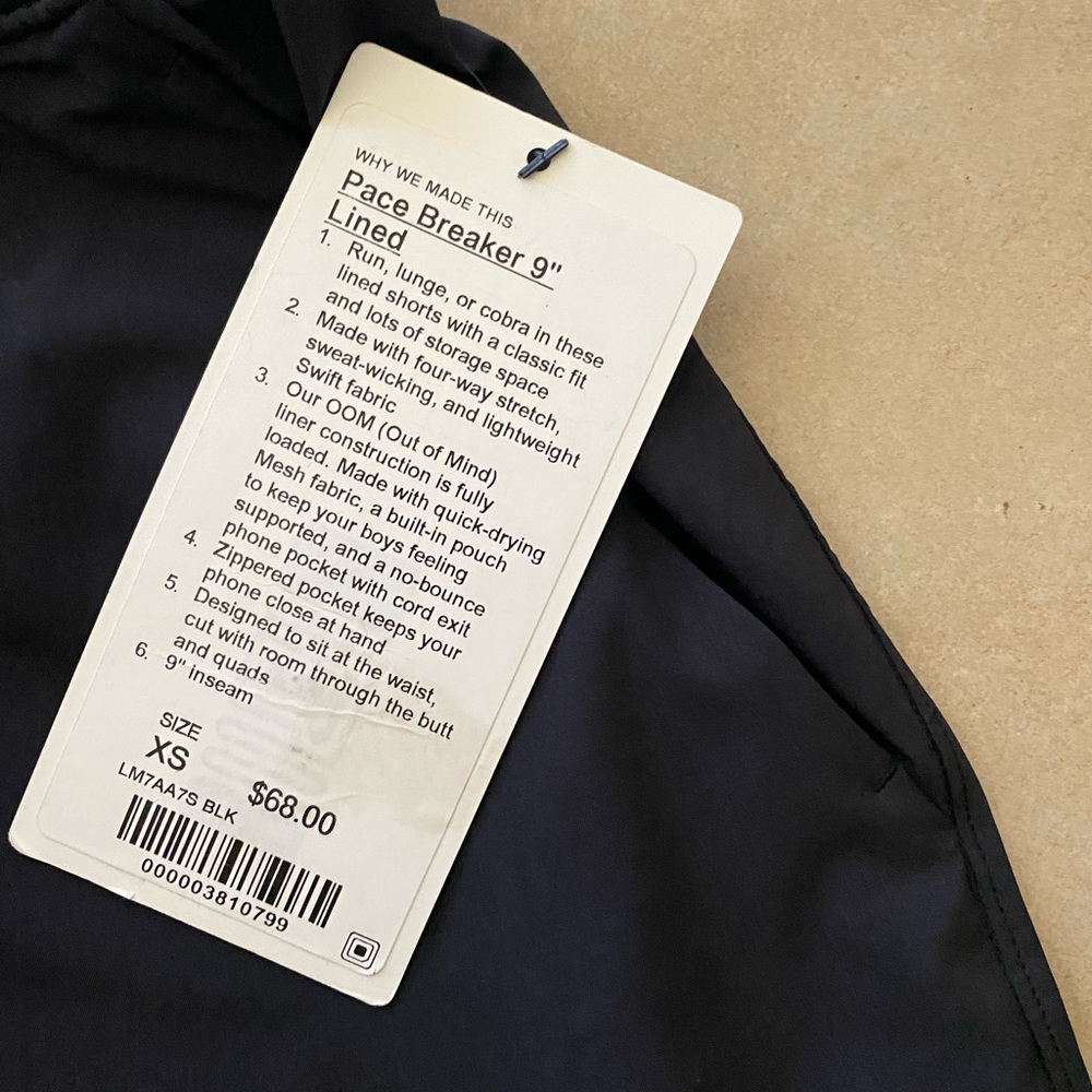 RESTOCK Lululemon Men’s “Pace Breaker” Short XS - Picture 4 of 6